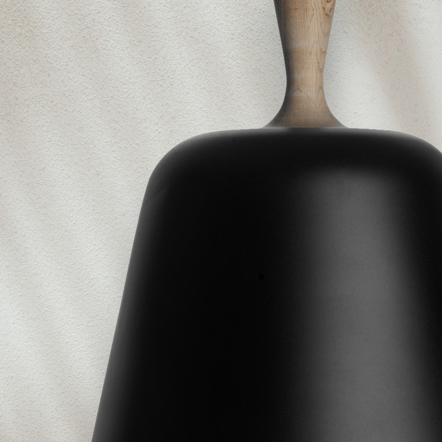 Modern Pendant Light with Metal Shade and Wood Accent