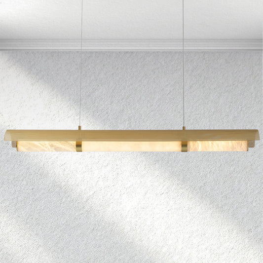 Carey Mirage Alabaster Linear Chandelier