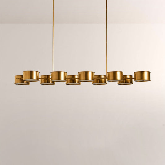 Daphna Linear Metal Drum Chandelier