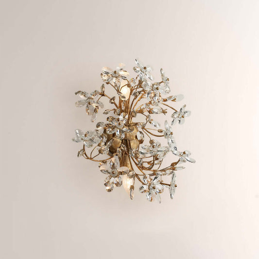 Fiora Crystal Blossom Wall Sconce