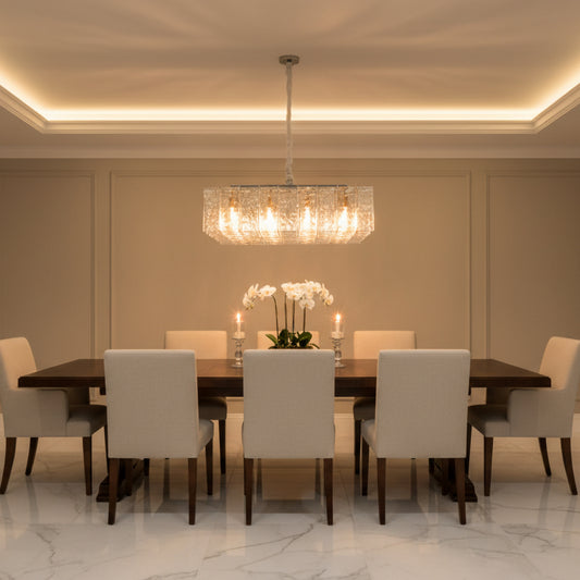 Latracy Square Chandelier 49" - gildlamps