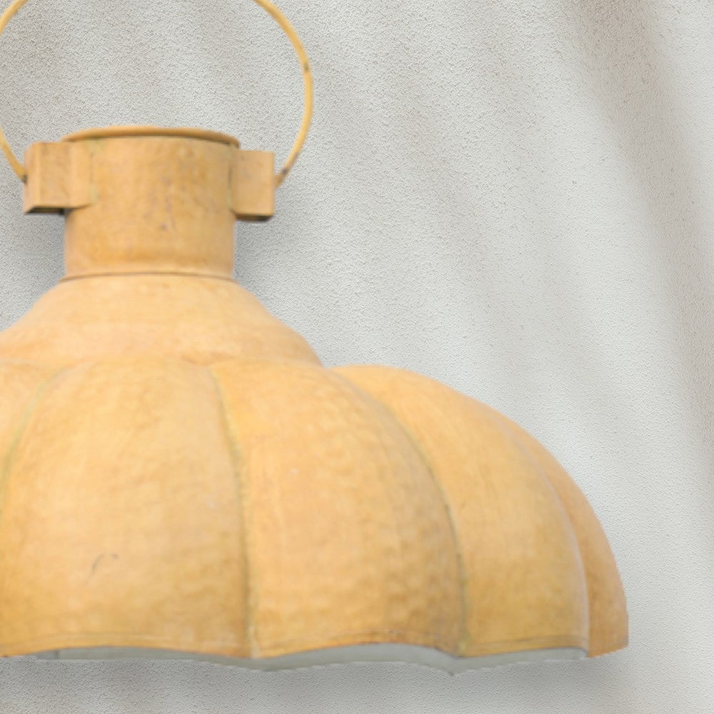 Modern Hanging Pendant Light with Sculpted Shade