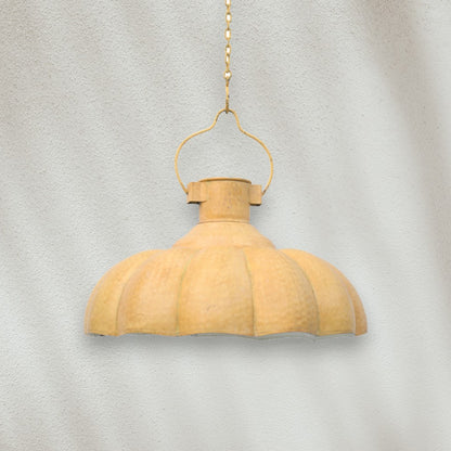 Modern Hanging Pendant Light with Sculpted Shade