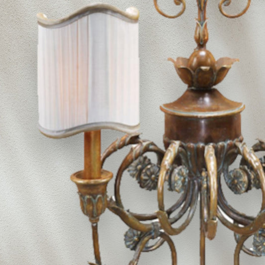 Traditional 2-Light Wall Sconce with Fabric Shades