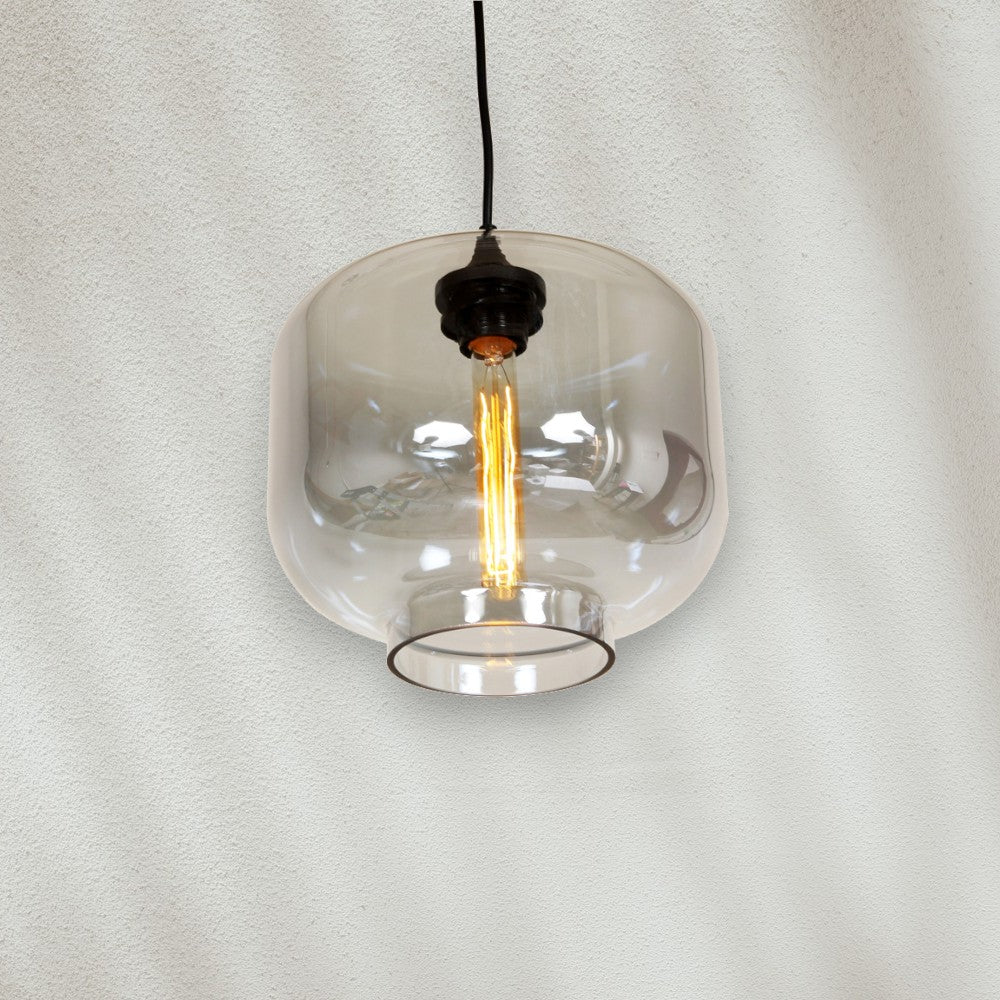 Modern Pendant Light with Clear Glass Shade