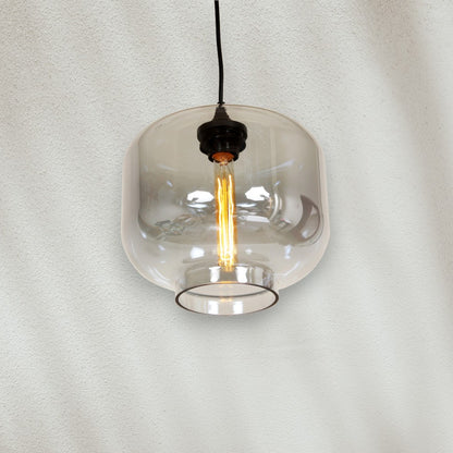 Modern Pendant Light with Clear Glass Shade