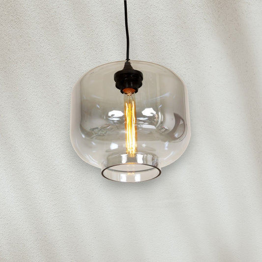 Modern Pendant Light with Clear Glass Shade