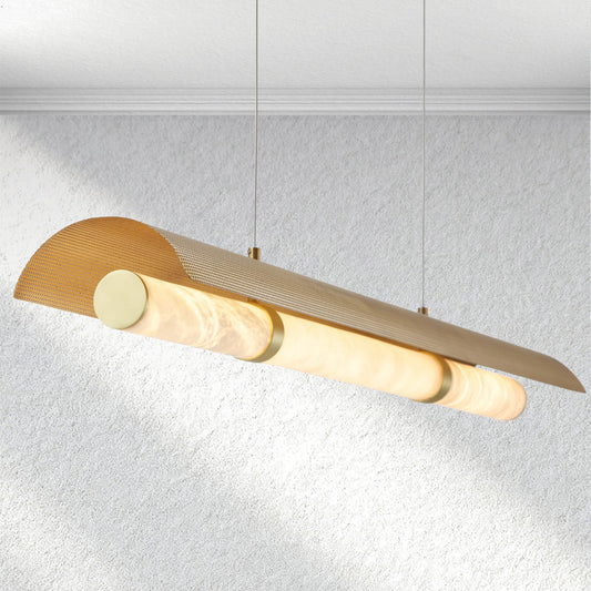 Carey Mirage Alabaster Linear Chandelier