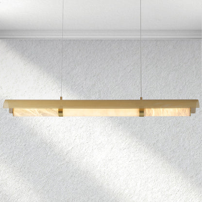 Carey Mirage Alabaster Linear Chandelier
