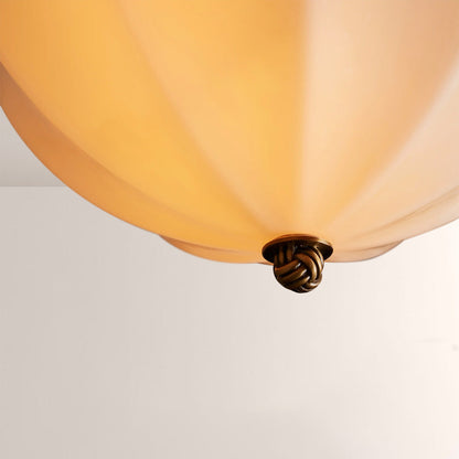Aveline Ribbed Opal Glass Flush Mount