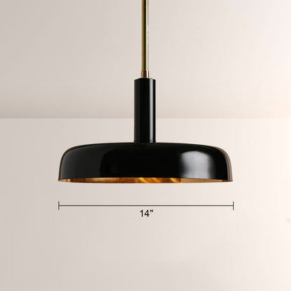 Brennan Gloss Lacquer & Brass Pendant