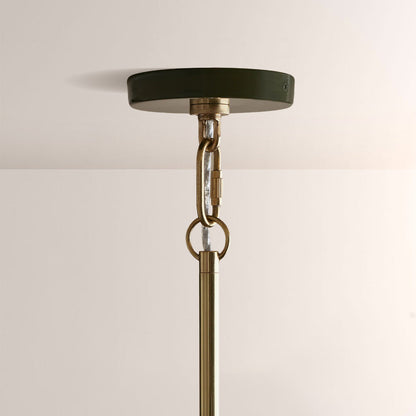 Brennan Gloss Lacquer & Brass Pendant