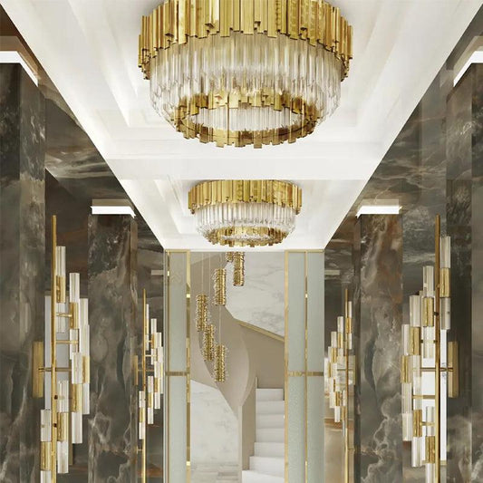 Empire Decorative Round Flush Mount - gildlamps