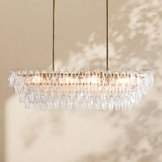 Florence Glass Linear Chandelier
