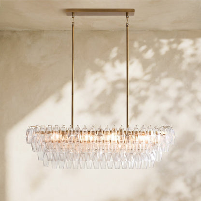 Florence Glass Linear Chandelier