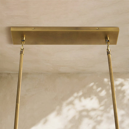 Florence Glass Linear Chandelier