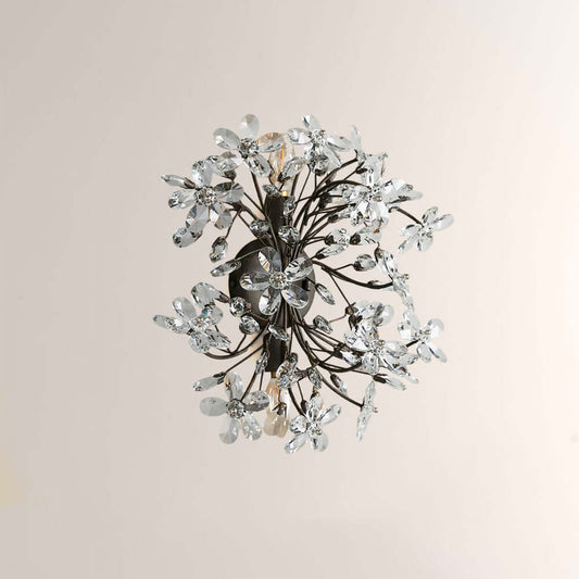 Fiora Crystal Blossom Wall Sconce