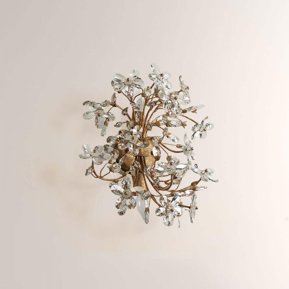 Fiora Crystal Blossom Wall Sconce
