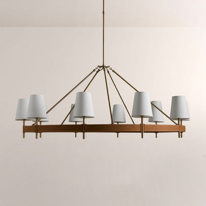 Haven Round Brass Chandelier