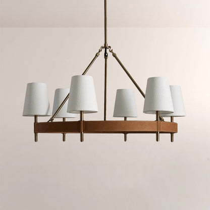 Haven Round Brass Chandelier