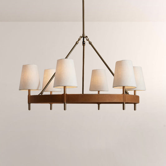 Haven Round Brass Chandelier