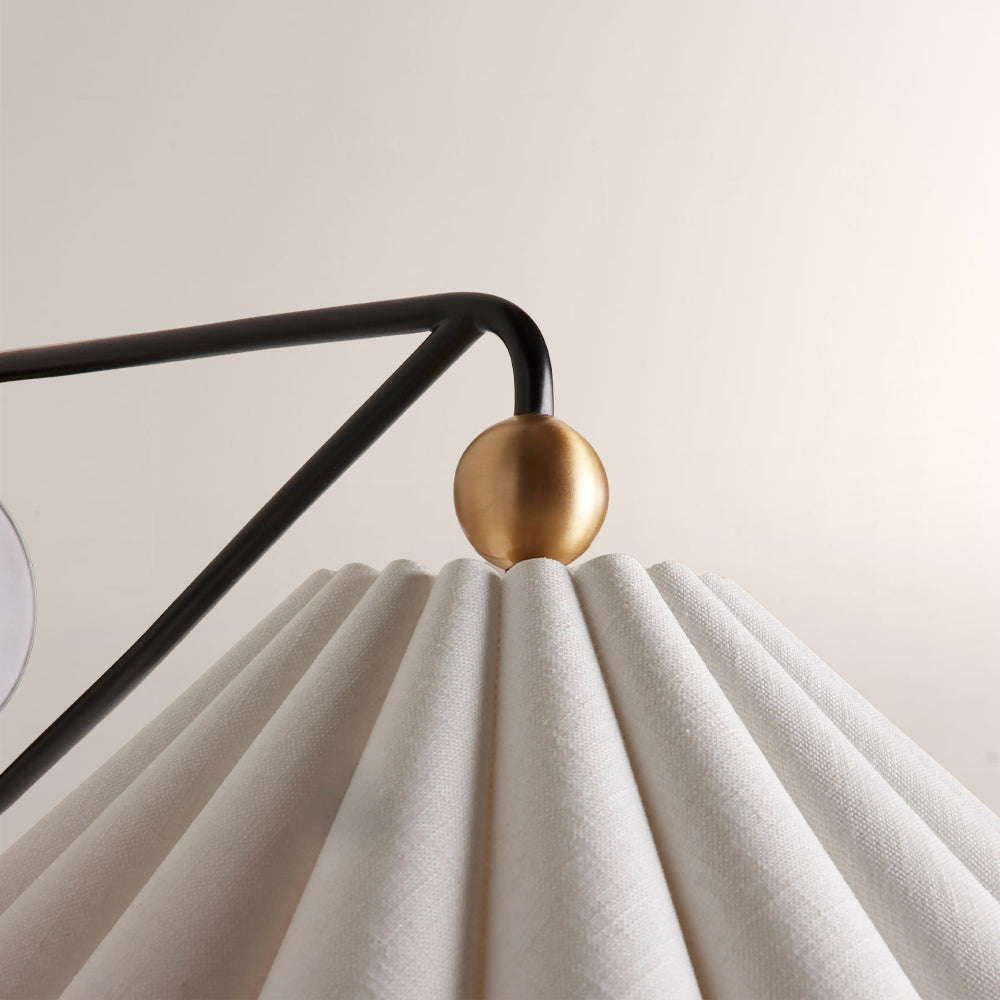 Hayes Pleated Linen Wall Sconce