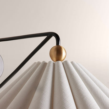 Hayes Pleated Linen Wall Sconce