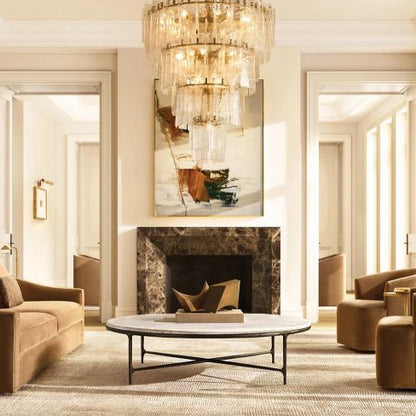 Latracy Multi-layer Round Chandelier 47" - gildlamps