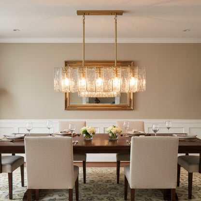 Latracy Rectangular Chandelier 49" - gildlamps