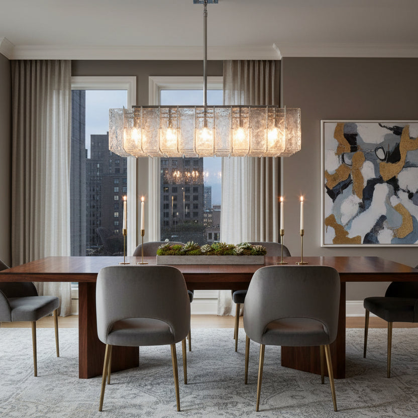 Latracy Square Chandelier 60" - gildlamps