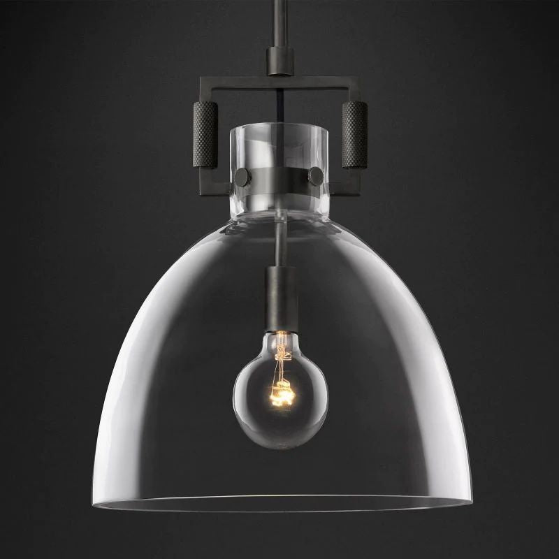 Mechanic Glass Cloche Pendant - gildlamps