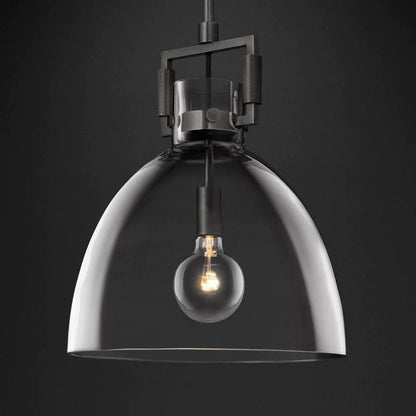 Mechanic Glass Cloche Pendant - gildlamps