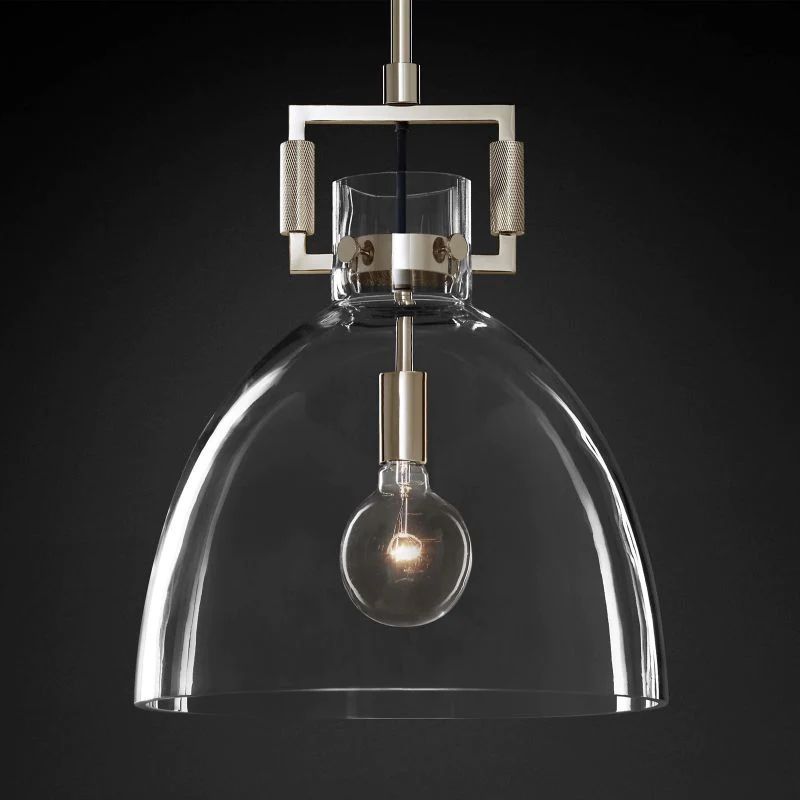 Mechanic Glass Cloche Pendant - gildlamps