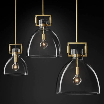 Mechanic Glass Cloche Pendant - gildlamps