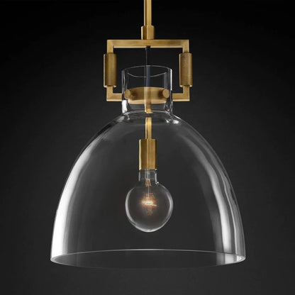 Mechanic Glass Cloche Pendant - gildlamps