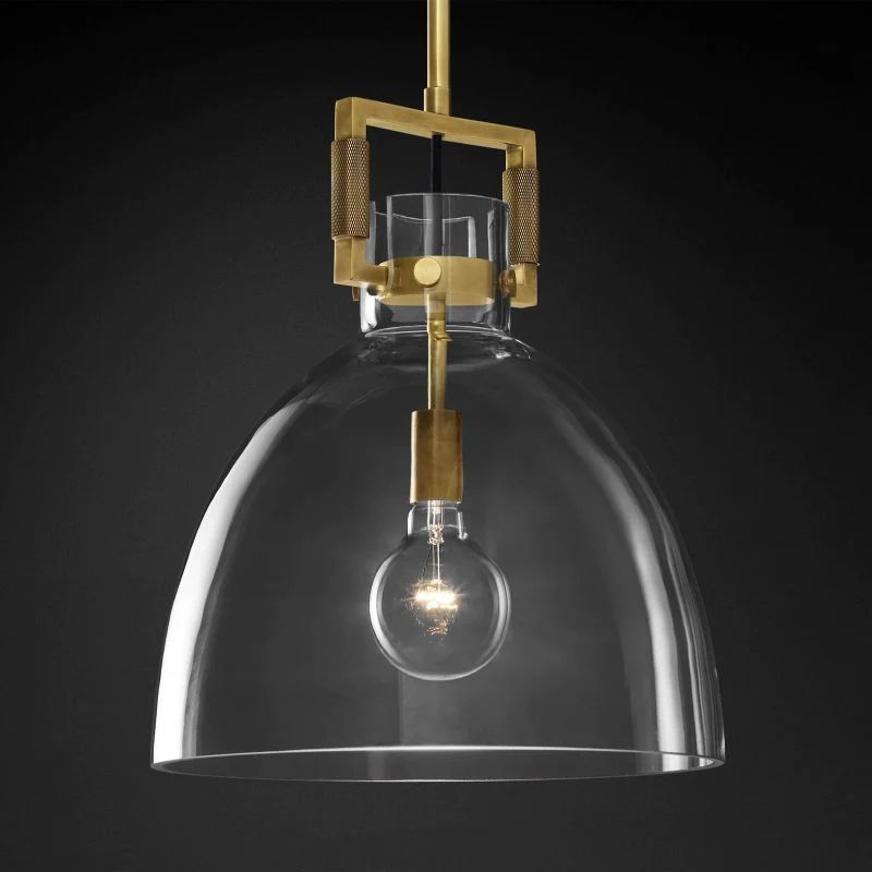 Mechanic Glass Cloche Pendant - gildlamps