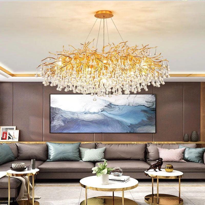 Rain Living Room Branch Chandelier - gildlamps