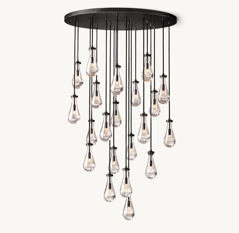 Raindrop Round Chandelier 47"
