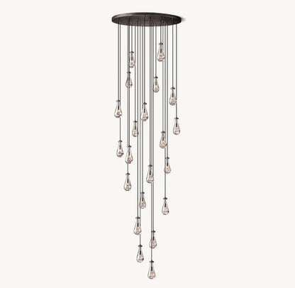 Raindrop Round Chandelier 47"
