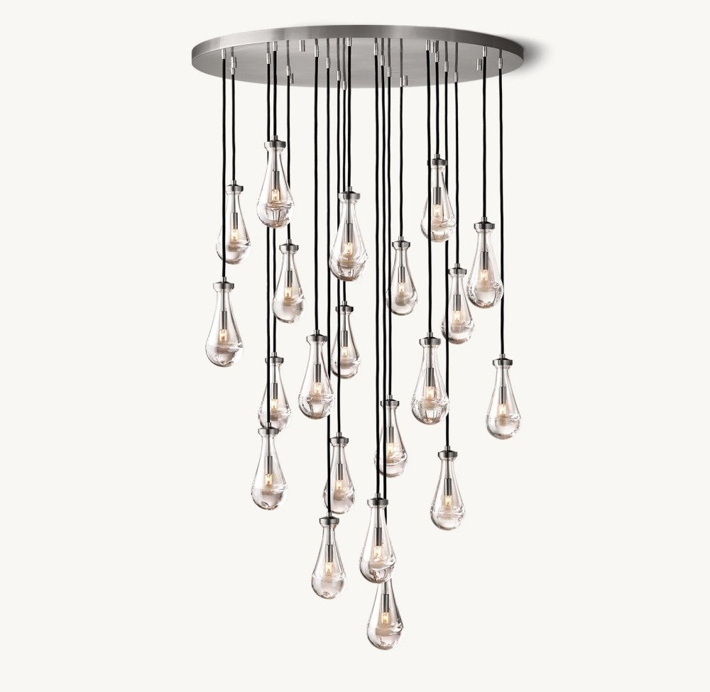 Raindrop Round Chandelier 47"