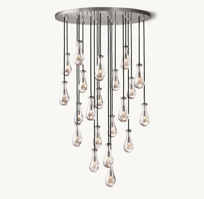 Raindrop Round Chandelier 47"