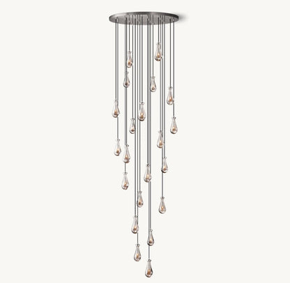Raindrop Round Chandelier 47"