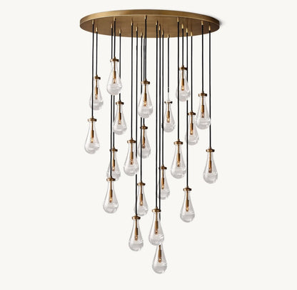 Raindrop Round Chandelier 47"
