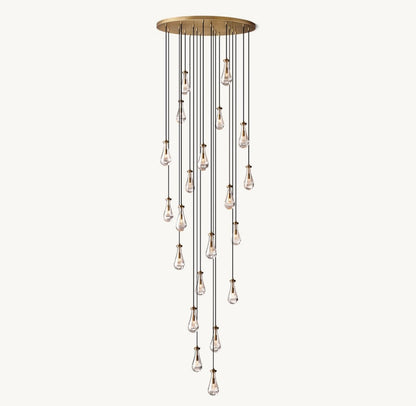 Raindrop Round Chandelier 47"