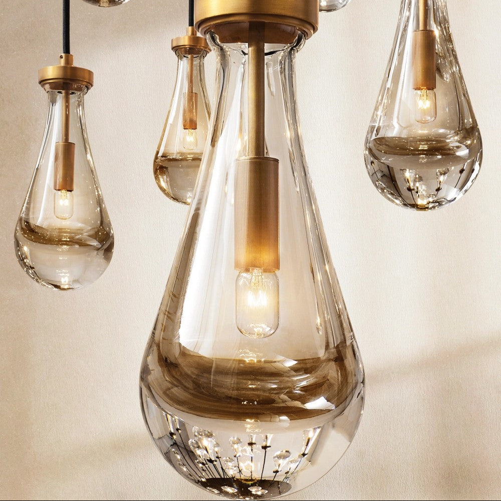 Raindrop Round Chandelier 47"