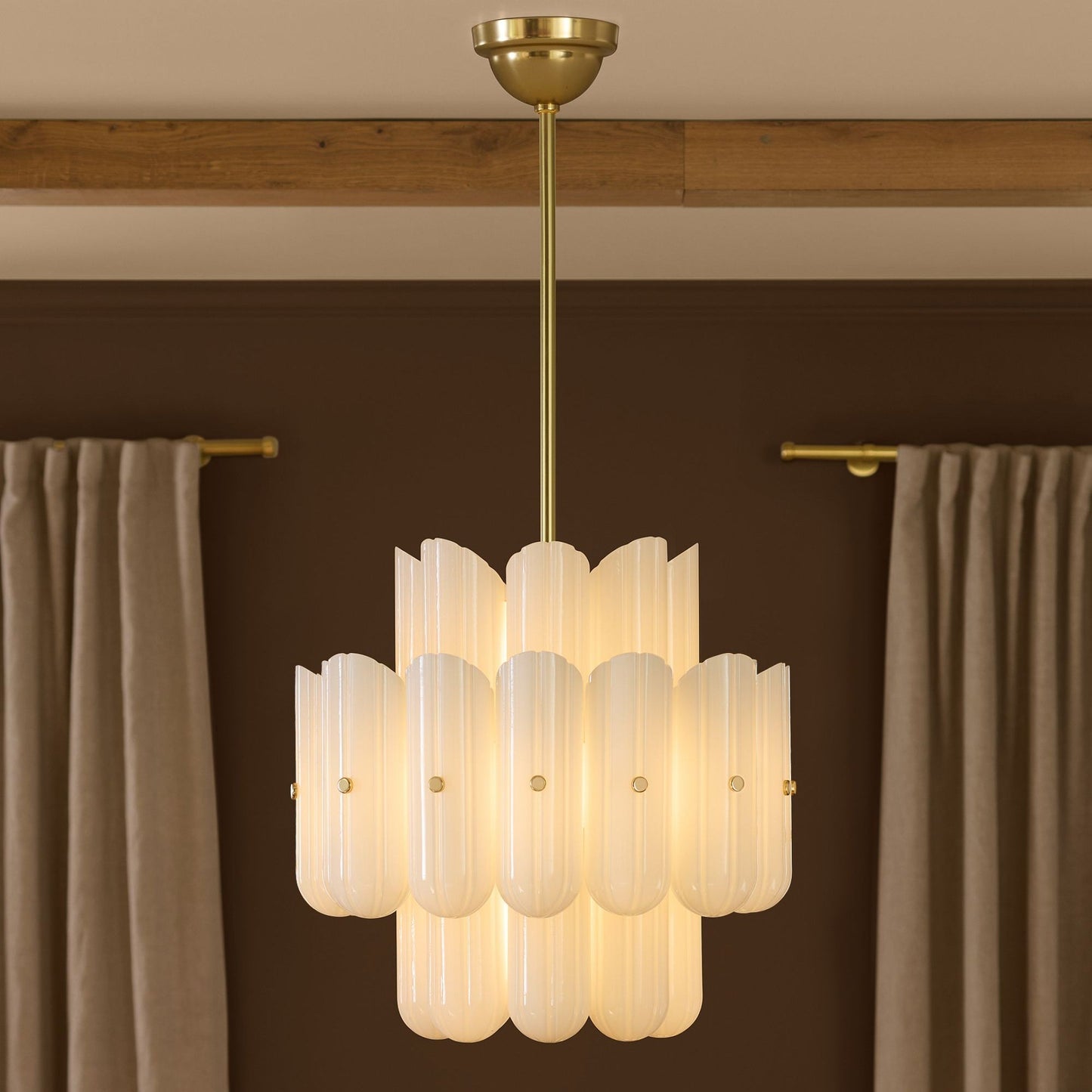 Lorna LED Double Tier Chandelier 25" 35" 46"