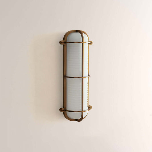 Solara Ribbed Glass Wall Sconce