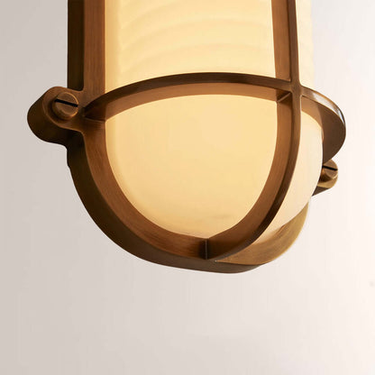 Solara Ribbed Glass Wall Sconce