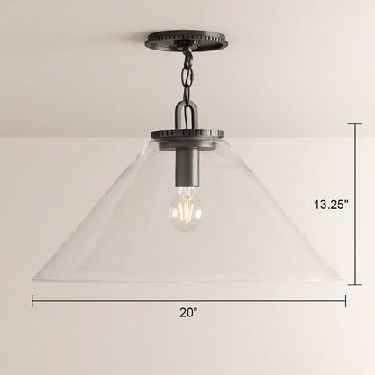 Wescott Cone Flush Mount