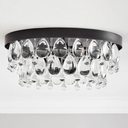 Anqeer Waterdrop Round Flushmount 15"